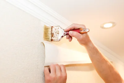 Pose de papier peint à Ruvigny — revêtements muraux et toiles de verre